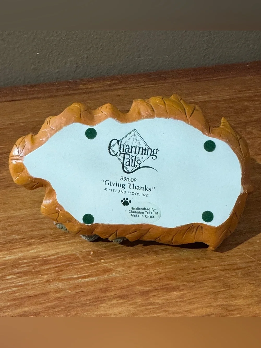 Charming Tails “Giving Thanks” Fall Autumn Holiday Figurine Keepsake